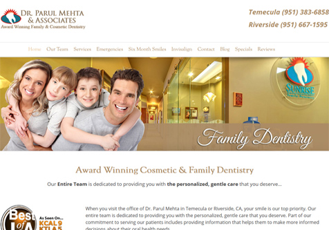 Parul Mehta DDS. Temecula, California